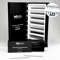 Kép 4/4 - LedLashes 4D Promade Strip 1000 db-os műszempillák - fekete színben