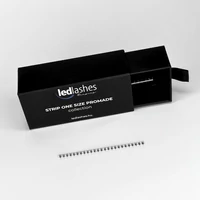 Kép 2/3 - LedLashes 3D Promade Strip 1000 db-os műszempillák - fekete színben