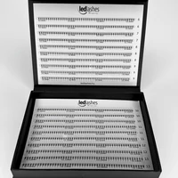 Kép 3/11 - LedLashes 3D Promade 20 soros tálcás műszempillák - fekete színben