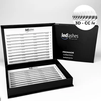 Kép 1/11 - LedLashes 3D Promade 20 soros tálcás műszempillák - fekete színben