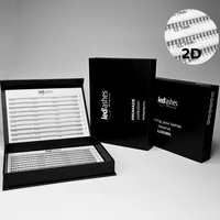 LedLashes 3D Promade 20 soros tálcás műszempillák - fekete színben