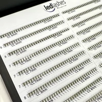 Kép 3/8 - LedLashes 3D Promade 20 soros tálcás műszempillák - fekete színben