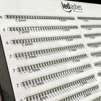 Kép 5/8 - LedLashes 3D Promade 20 soros tálcás műszempillák - fekete színben