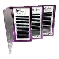Kép 2/4 - LedLashes 2.0 EASY FAN Szempilla Kollekció műszempilla vastagság: 0.07, ív: M, hossz: 6-13 mm MIX