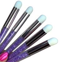 Kép 5/5 - LedLashes Crystal Glow Szempilla Sampon Ecset - lila
