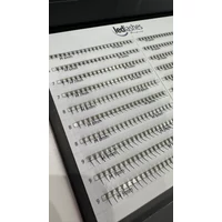 Kép 4/7 - LedLashes 4D Promade 20 soros tálcás műszempillák - fekete színben - M ív, 6-13 mm MIX