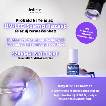 LedLashes UV-LED Nyílt Nap Regisztráció – 2025. november 8.