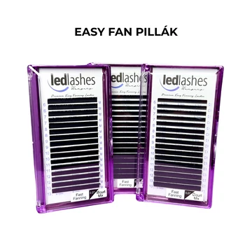 LedLashes Prémium kollekció műszempilla 0.07 vastagságú, többféle ívben és hosszban