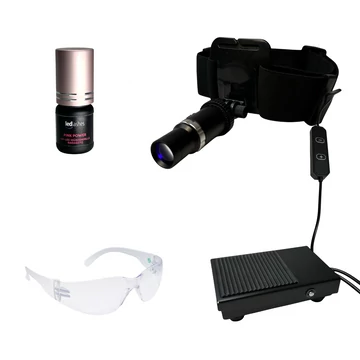 A LedLashes UV-LED ProLight fejlámpa a legújabb fejlesztésű, könnyített súlyú, fókuszáltabb fényű eszköz szempillaépítéshez.