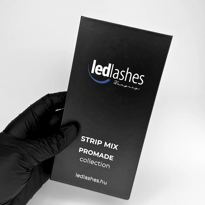 LedLashes 5D Promade Strip 1000 db-os műszempillák - fekete színben