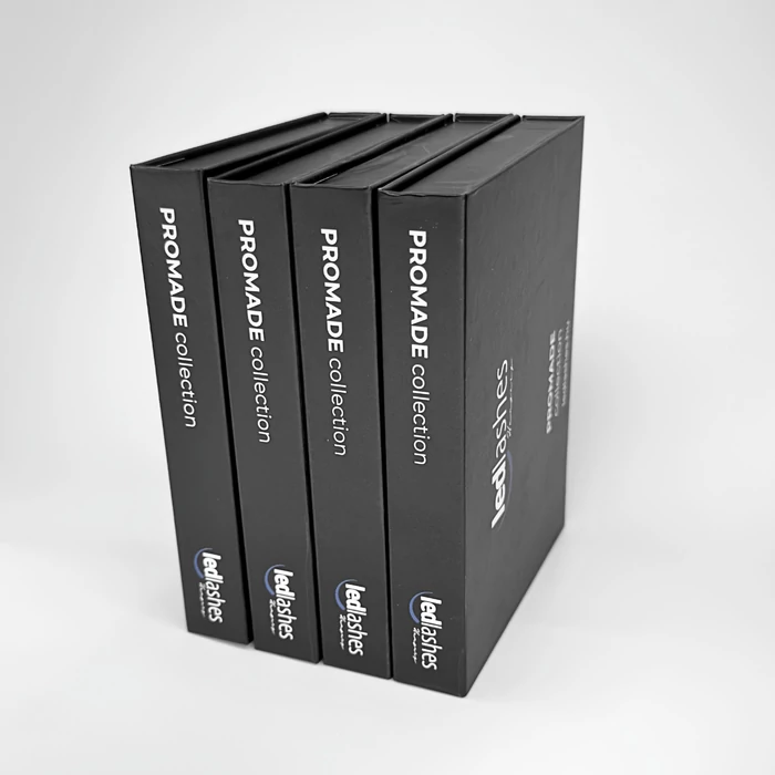 LedLashes 3D Promade 20 soros tálcás műszempillák - fekete színben