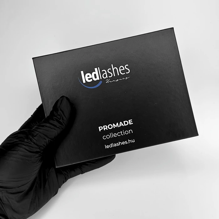 LedLashes 3D Promade 20 soros tálcás műszempillák - fekete színben