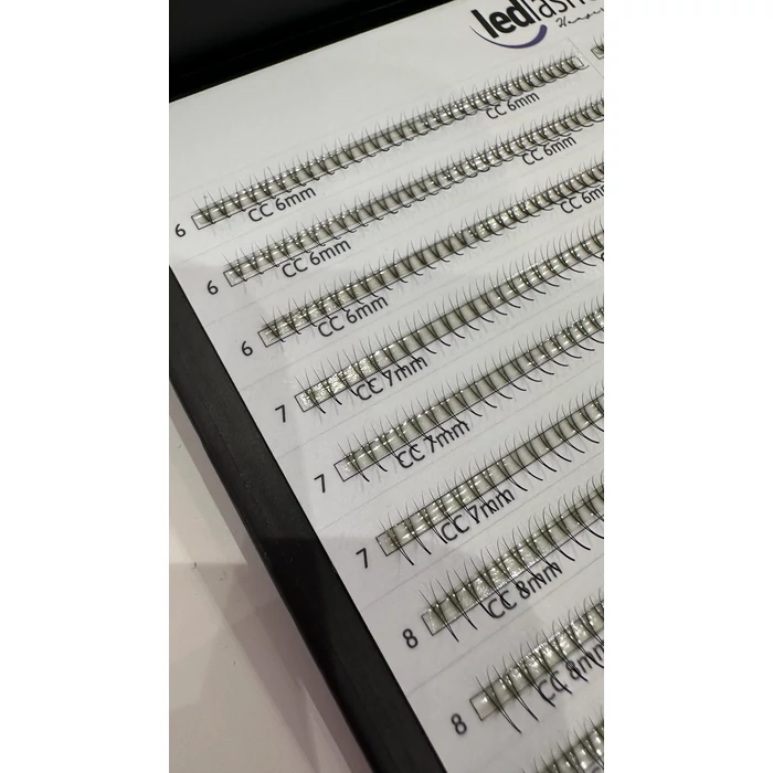 LedLashes 3D Promade 20 soros tálcás műszempillák - fekete színben