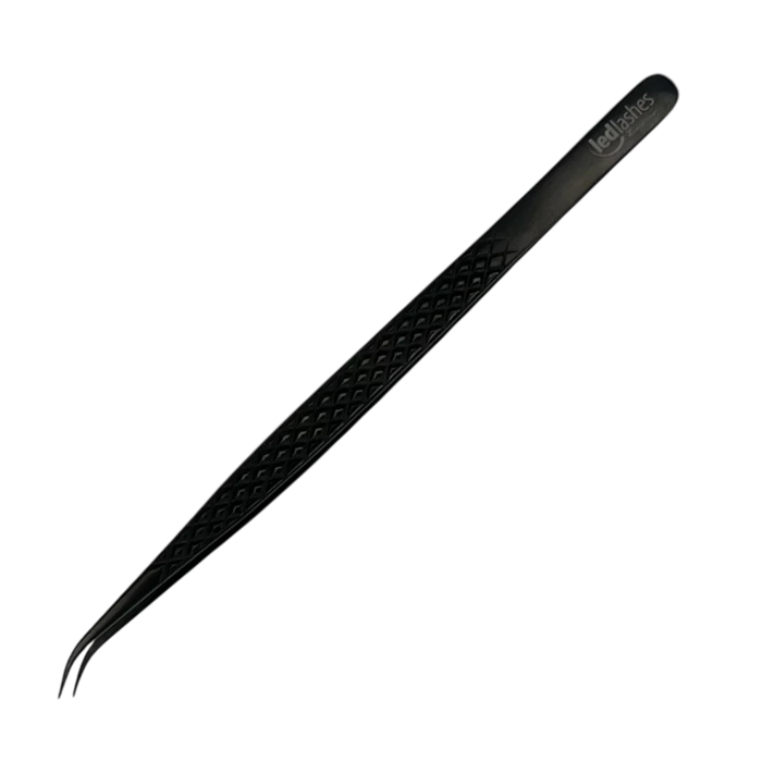 LedLashes Los Angeles - Hosszú, hajlított, bordázott izoláló / promade csipesz